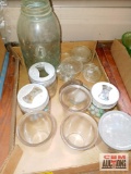 Mason jars and marbles