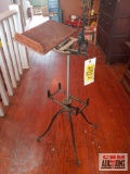 Vintage adjustable book stand, missing wood on one side