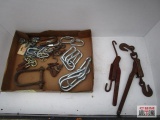 Quick link chain links, carabiners, small chain binders, cable clamps *3