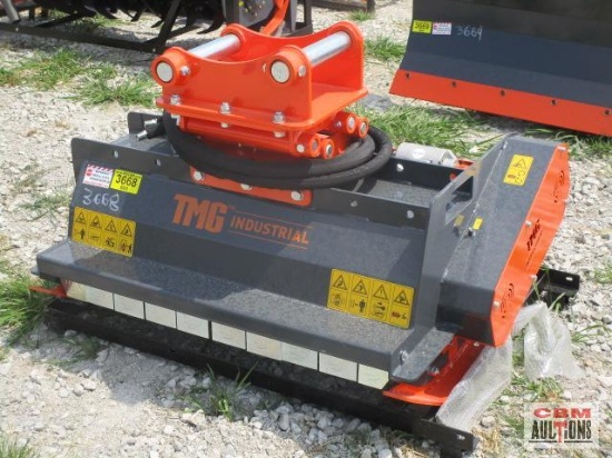 Unused TMG-EFM40 40-in Excavator Brush Flail Mower for 6 to 8 Ton Excavators Features: Hydraulic