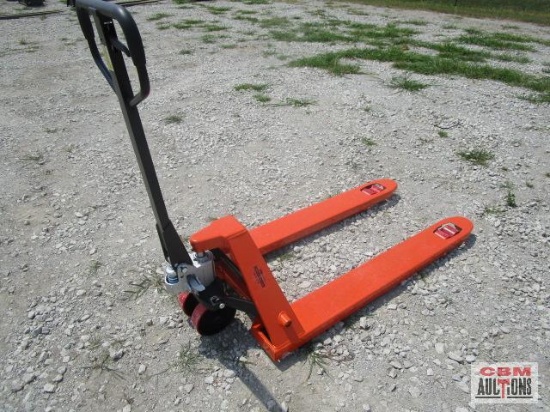 Unused TMG-PJ55 5500-lb Pallet Jack, Standard Fork, 48?? x 27" 3-position hand control: raise, lower