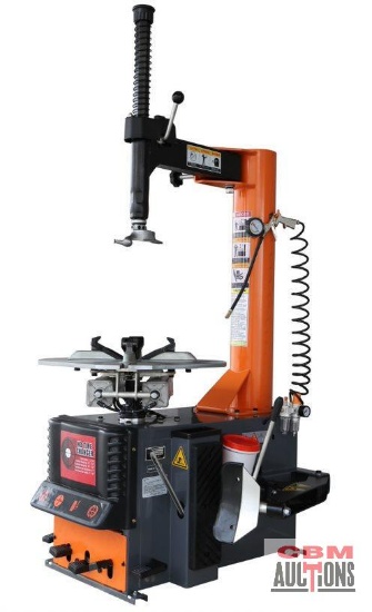 Unused TMG-TC24 2HP Semi Automatic Tire Changer (Power assist arm to sell separately) Rim clamping