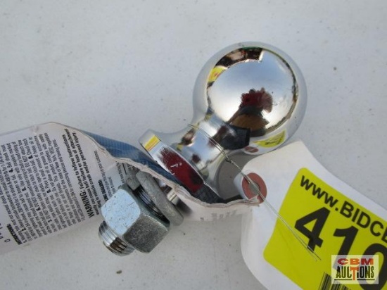 Draw Tite 2" chrome trailer ball 1 1/2" long, 3/4" shank 3,500k