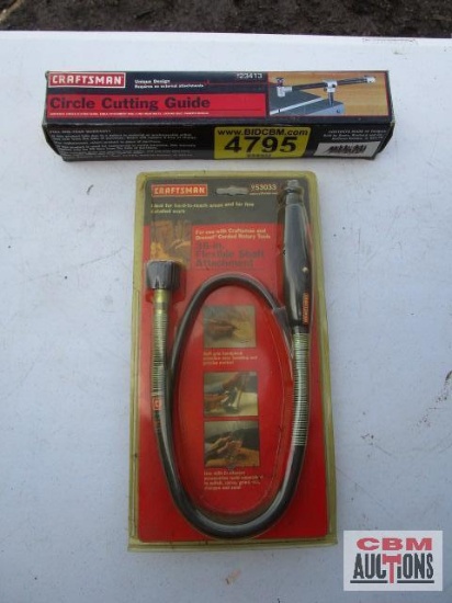 Craftsman Circle Cutting Guide and Craftsman 36-in flexible shaft attachment