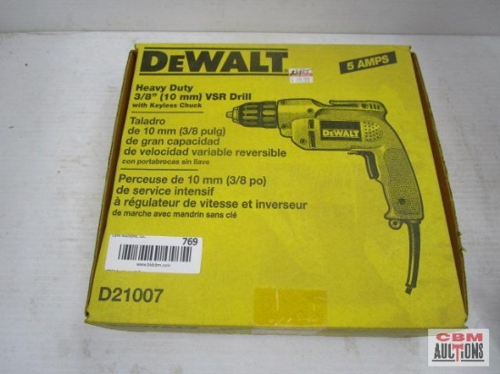 DeWalt...D21007 heavy duty 3/8" VSR drill with keyless chuck