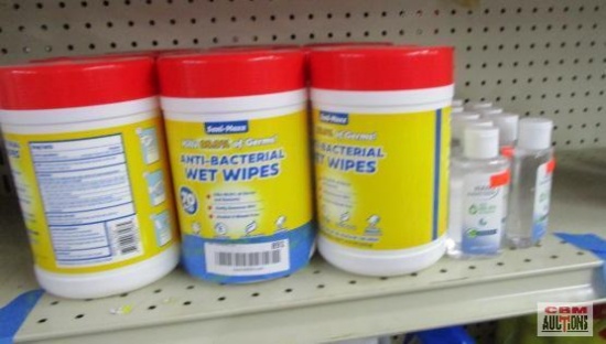 Dani-Maxx anti-bacterial wet wipes, hand sanitizer