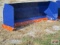 8' Skid Steer Snow Box / Pusher Adjustable Cutting Edge Weighs #655
