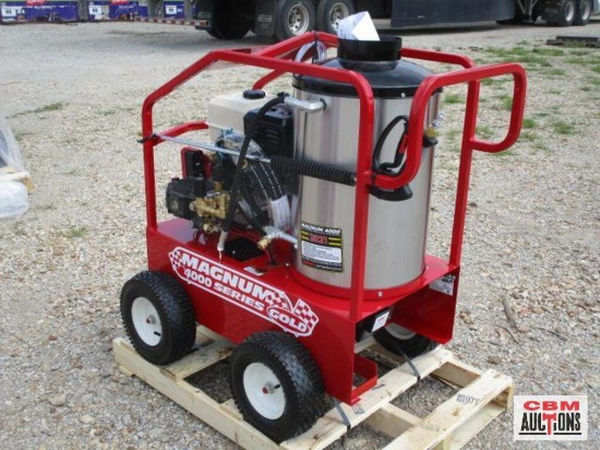 2021 New Easy Clean Magnum 4000 Series Gold Hot Water Pressure Washer, 3.5 GPM / 4000 PSI, Lifan