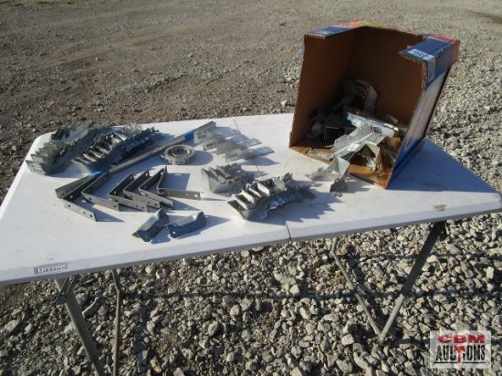 Assorted joist hangers and misc brackets *D