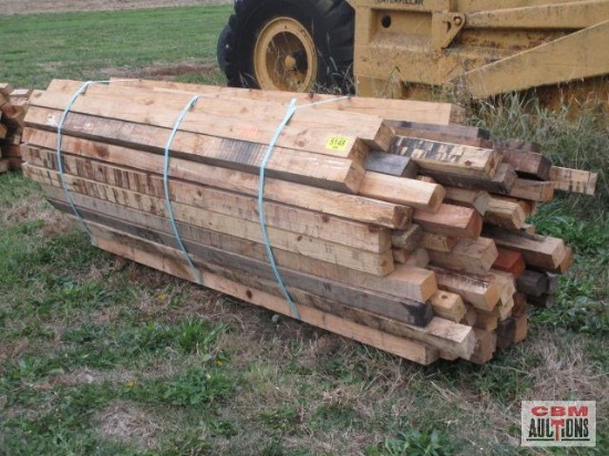 Pile of Pine & Oak Lumber Dunnage Approx Long 8' +/-