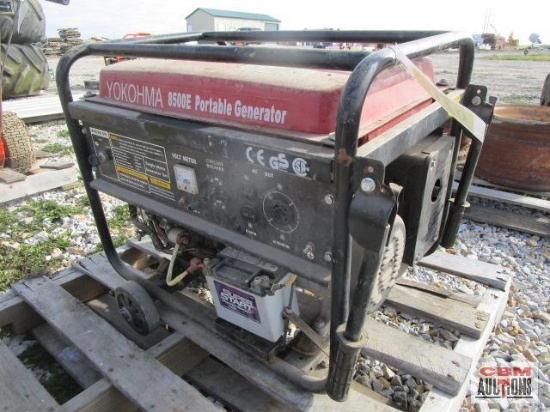 Yokohma 8500 Portable Generator 16 HP, 120/240V, KEY IS BENT IN IGNITION, unknown