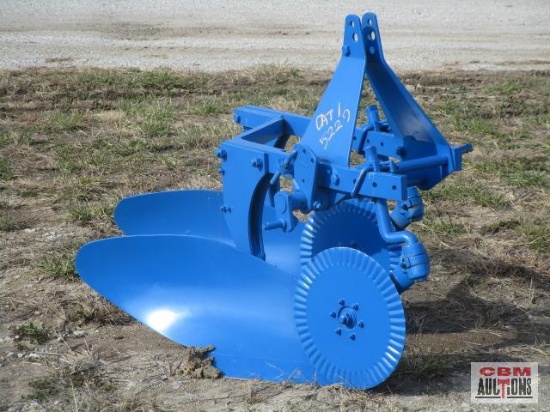 Blue 2 Bottom plow 2-14 with rolling coulters,rear tail wheel