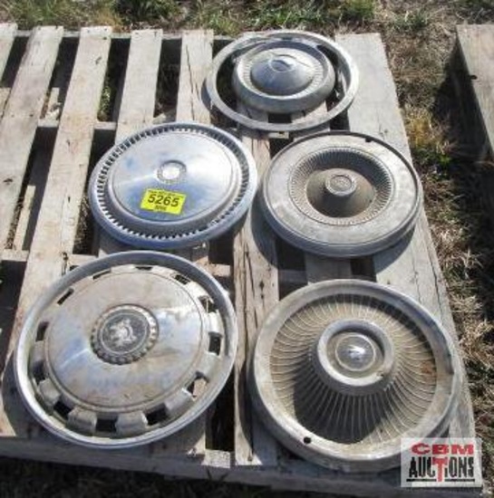 5 - Vintage car hub caps