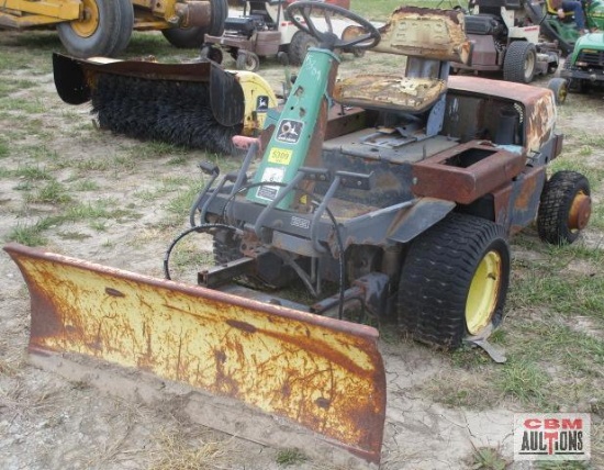 John Deere F932 front mount mower, 28 hp Yanmar...3TG72 liquid cooled, 1,127 hrs, power steering, re