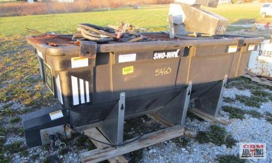 Sno-way PDE800 8' v box salt and sand spreader with (controller and wiring harness in box A)