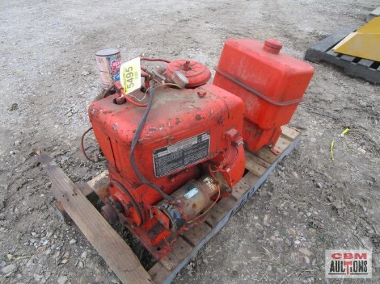 Wisconsin air cooled engine M# THG with fuel tank- seller said loose not running