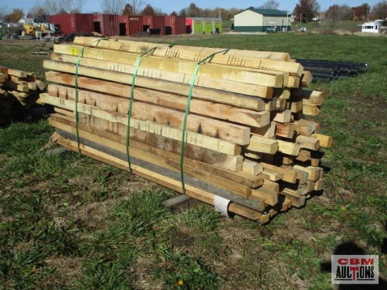 Pile of Pine & Oak Lumber Dunnage Approx Long 8' +/-