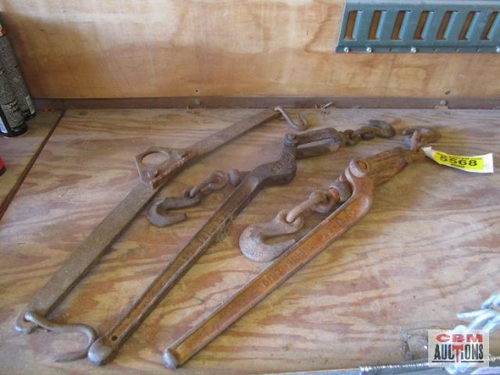 2- Chain load binders and double hook deer hanger