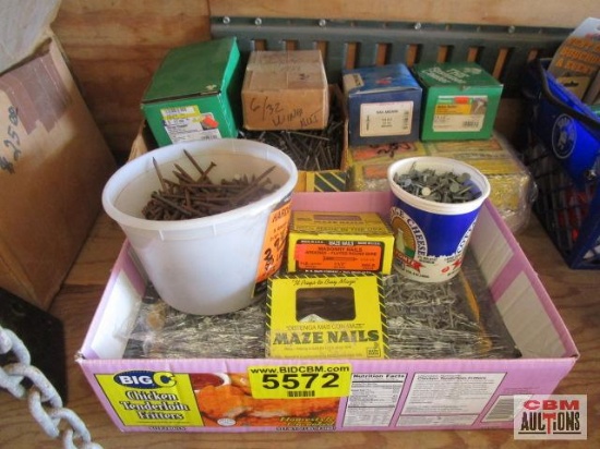 Assorted nails and fastners...
