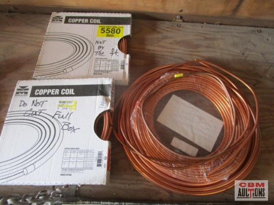 Copper tubing: 1/4", 3/16", 3/8" OD