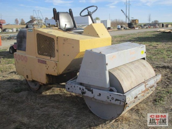 Stone AVRD4000 40" double drum smooth roller, 2 cyl diesel,2,411hrs, S#4591015 Ran and drove in