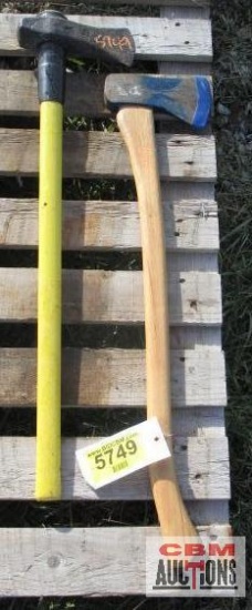 Fiberglass & wood handled firewood splitting mauls