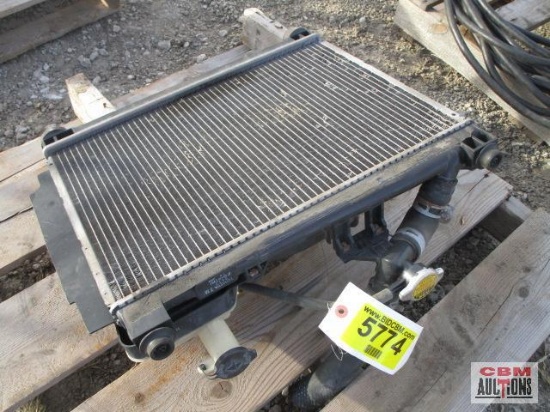 Toyota 7M/2112 radiator with cooling fan