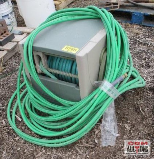 Ames ReelEasy garden hose reel and garden hose