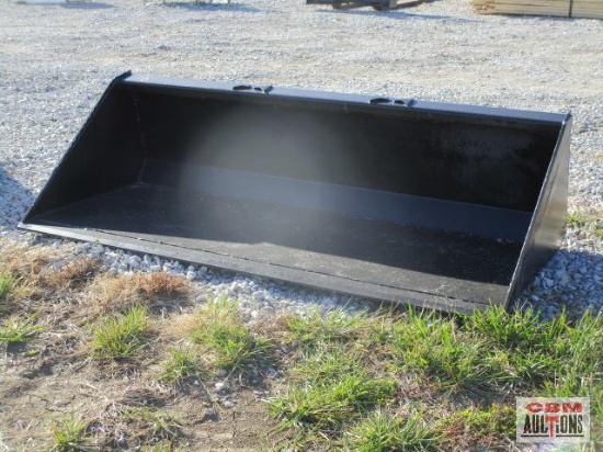 78" Skid steer smooth bucket weighs #520