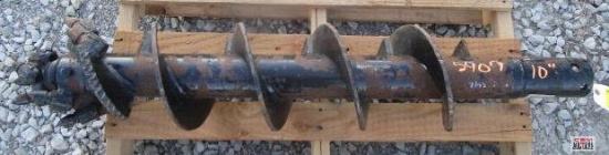 10" Rock auger bit, 2 9/16" round drive
