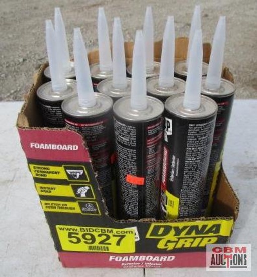 11- Dyna Grip foam board...adhesive caulk...