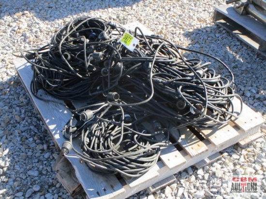 Temporary construction lighting multiple stands