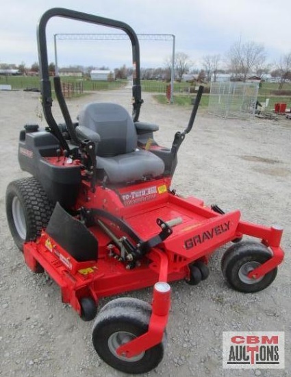 Gravely pro turn 460 mid mount zero turn mower, Kawasaki FX1000V, 540 hrs, 60" deck, M#992244