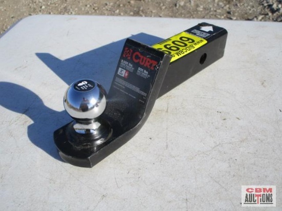 Curt receiver hitch with 2" drop and 1-7/8" ball and 2" shank