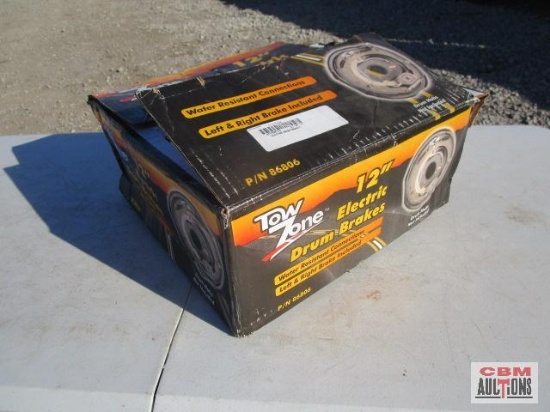 Tow zone 12" electric drum brakes, P/N 86806...