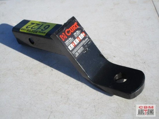 Curt ball mount with 4" drop, 2" rise, 1" hole 7,500 lbs.