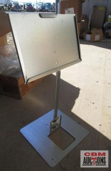 Metal promotional/informational sign displays and soil probe