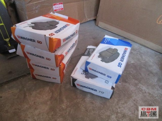 Wagner SD and Wagner QS Assorted automotive brake pads as shown