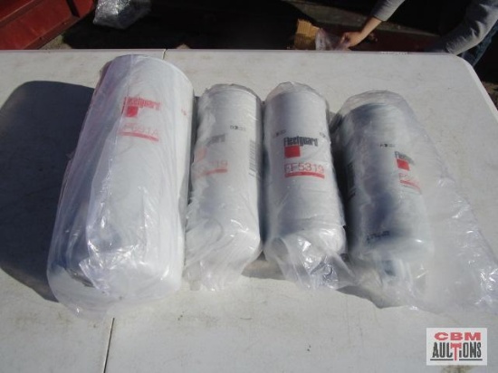 Fleetguard fuel/water separator, fuel filters, and lube filter