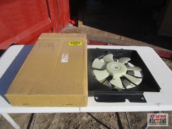 A/C Condenser fan assembly and radiator, possibly for Honda