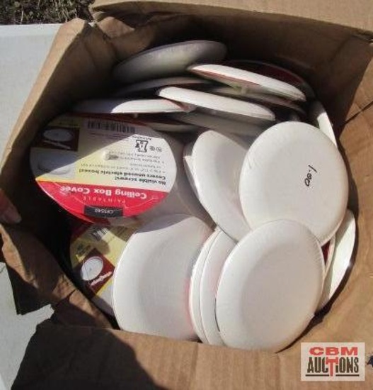Ceiling box covers, paintable