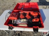 Hilti...ED 3500 battery powered caulk gun model #390078 12V with 2 batteries in plastic case, works