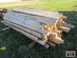Pile of Pine & Oak Lumber Dunnage Approx Long 8' +/-