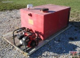 500 Gal brush fire water tank with gas pump
