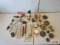 Lot Of Springs, Pulleys, & Pressure Gauges