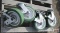 4-Heavy Duty Swivel Green Castors 2
