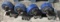4-Heavy Duty Swivel Blue Castors 3