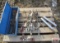 Blue Metal Tool Box With Anchors