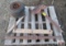 Lot Of Vintage Items, Tractor Seat, 2 Tires & Wheels, Horse Equipment
