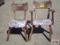 Pair Wooden Shop Chairs